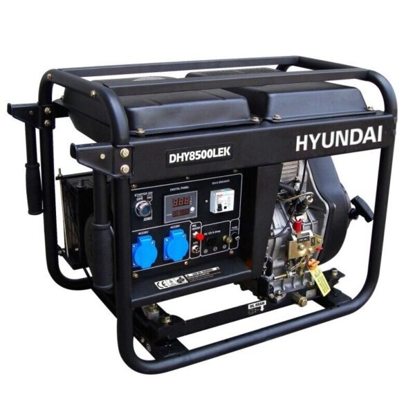 Generador Diésel Abierto Monofásico Dhy8500Lek Hyundai - Imagen 2