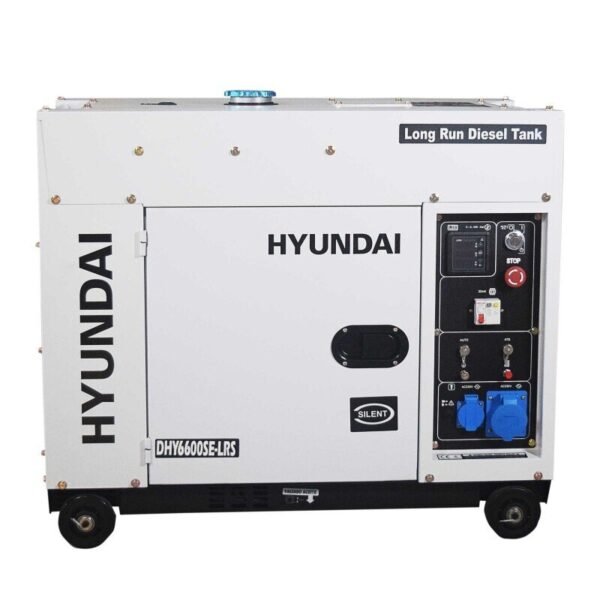 Grupo Electrógeno Diesel Para Instalacion Solar Dhy6600Se-Lrs Hyundai - Imagen 2