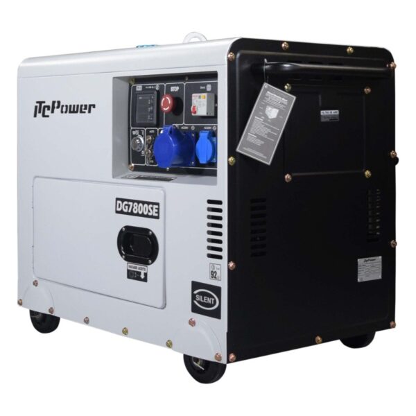 Generador Diésel Monofásico ITCPower 6300w DG7800SE ITC Power - Imagen 4