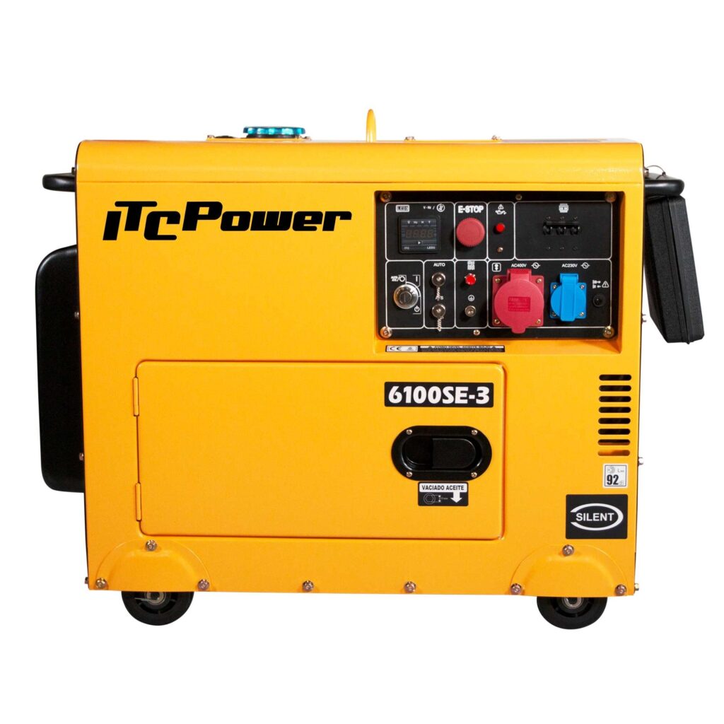 Generador Eléctrico Diesel ITCPower Trifásico NT-6100SE-3 ITC Power