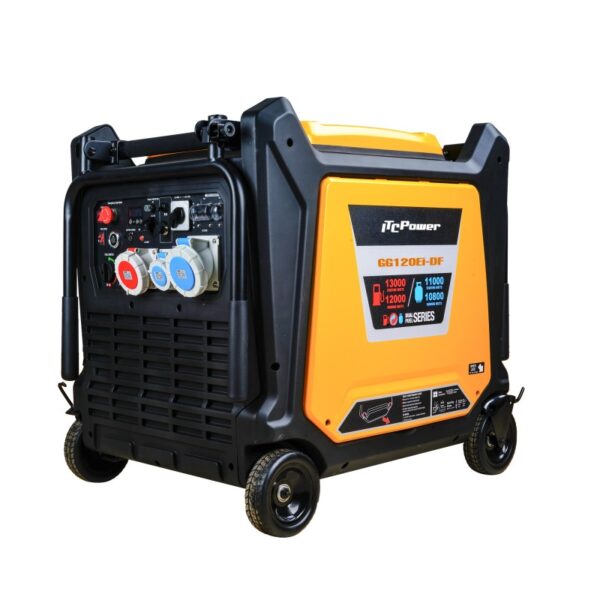 ITGG120EiDF Generador Gasolina Inverter Full Power Dual Fuel 13KW / (11kw GLP) IT-GG120Ei-DF - Imagen 2