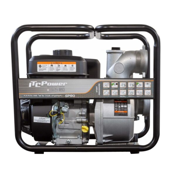 Motobomba Gasolina ITCPower Agua Limpias de Caudal GP80 ITC Power