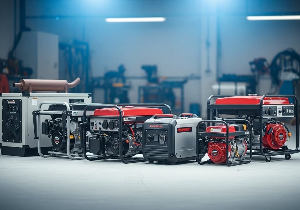 Guía Completa de Generadores Eléctricos: Inverter, Gasolina, Diésel y Gas.